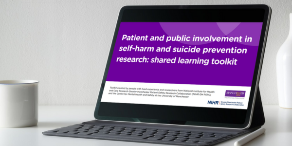 Launch of PPI Toolkits in Self-Harm and Suicide Prevention Research