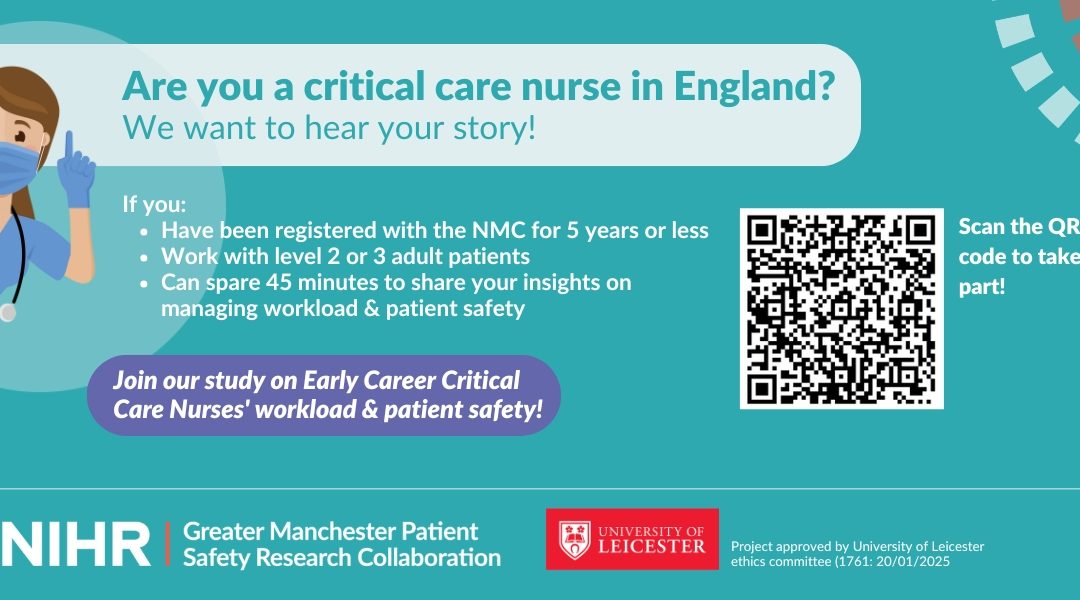 Are you a critical care nurse in England? We want to hear your story!